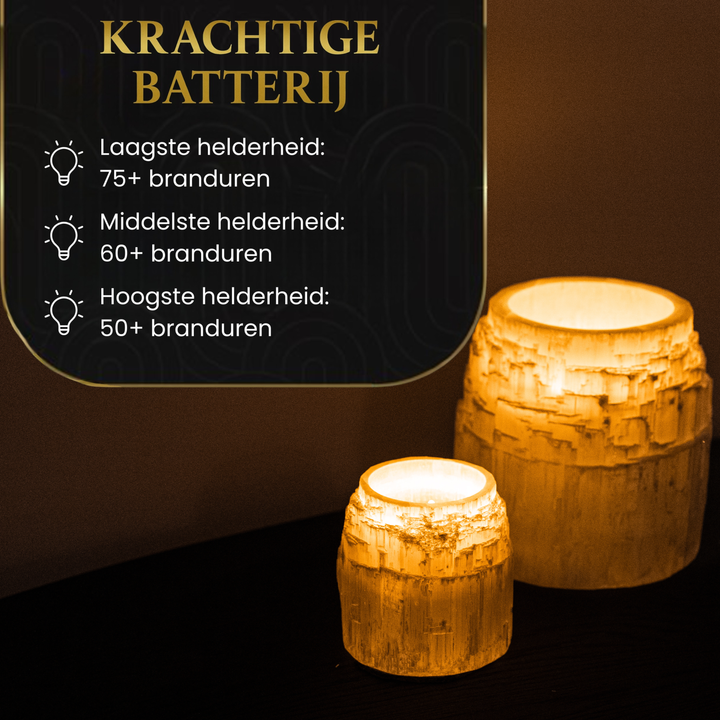 Akaro Tealight Grande | 12 Oplaadbare Waxinelichtjes